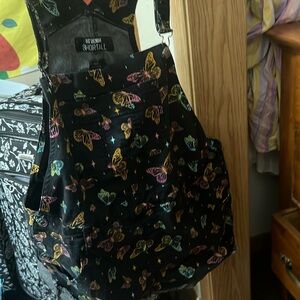 HT overall shorts butterfly